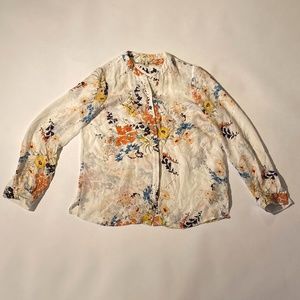 Joie Silk Button Down Blouse